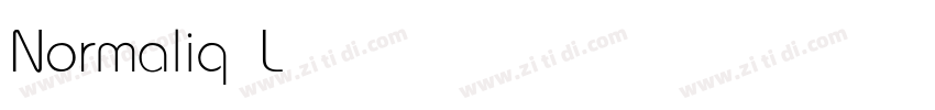 Normaliq Light字体转换